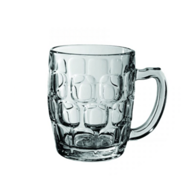 Sheffield Dimple Beer Glass, with Handle 285ml, Each
