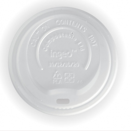 BioPak Coffee Cup PLA Lid, Large (90mm), White, 1000 carton [BCL-12PLA ...