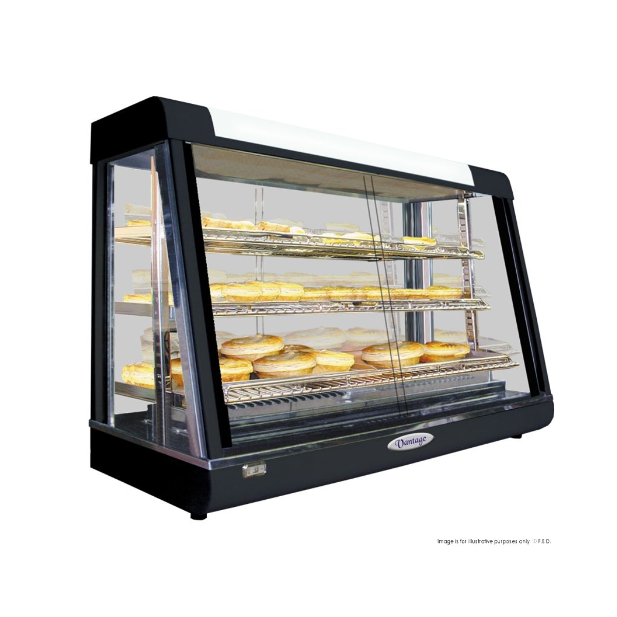 Benchstar Pie Warmer & Hot Food Display - PW-RT/900/1E - 900x490x610mm