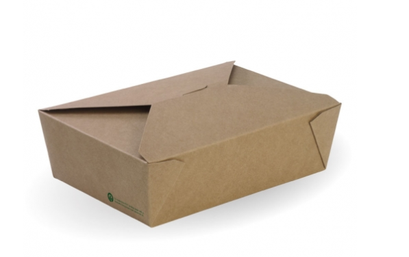 BioPak BioBoard Lunch Box Large, 197x140x64mm, 200 carton [BB-LBL-3 ...