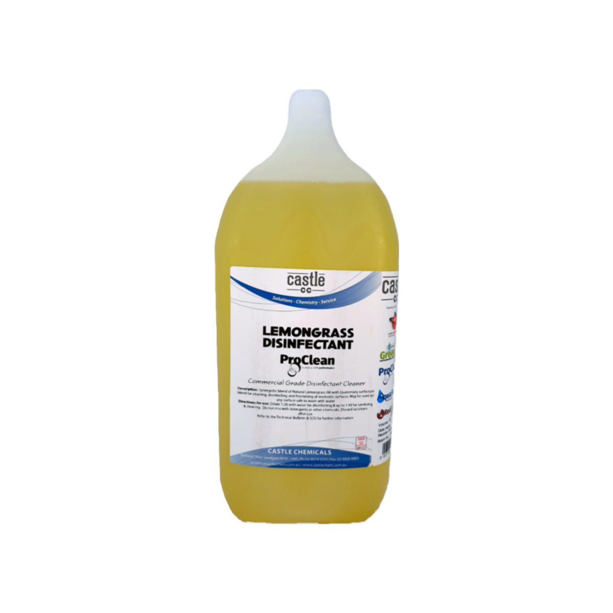 Castle Proclean Lemongrass Disinfectant Cleaner, 5lt (A) – Fletchers ...